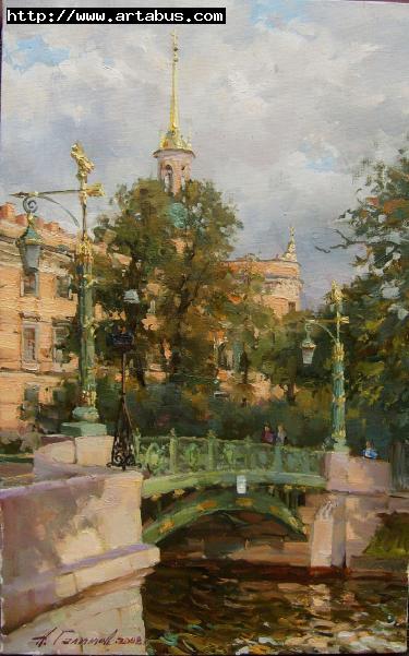 Bridge  Garden on river Moyka - Galimov Azat