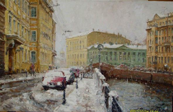 Saint- Petersburg.River  Moyka in winter - Galimov Azat - Cliquer pour afficher en grand