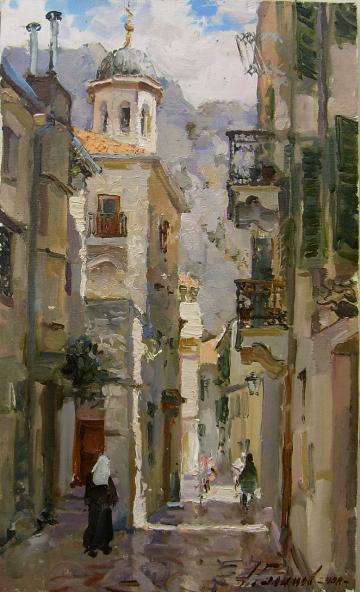 Montenegro. Kotor. The Small street of the Old Hai - Galimov Azat