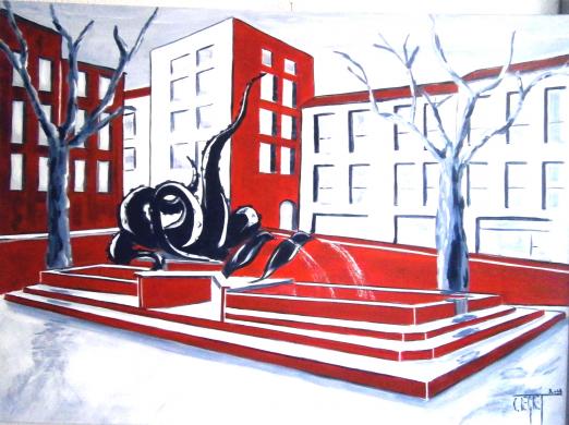 La place du pouffre à Sète - Claude Degret
