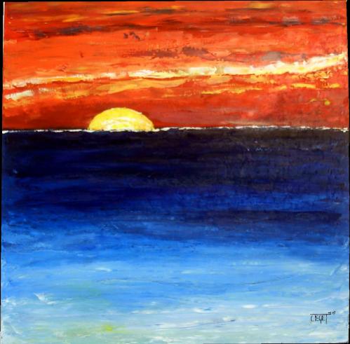 Coucher de soleil - Claude Degret