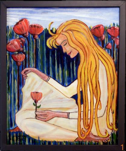 Femme au pavot - Claude Degret