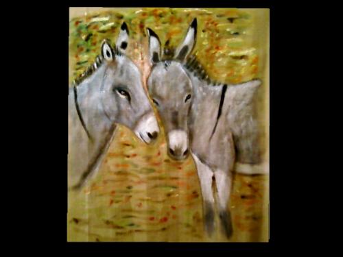 Un couple d'âne - Claude Degret