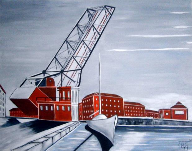 Pont de Tivoli à Sète - Claude Degret - Cliquer pour afficher en grand