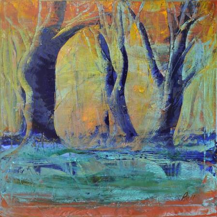 Blue trees - Anna Medvedeva