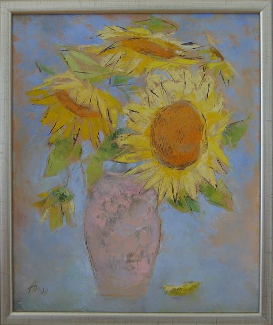 Sunflowers in vase - Anna Medvedeva