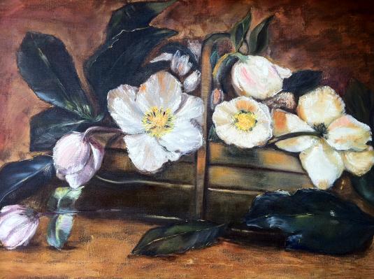 Panier fleurs blanches - Josephine DI  Palma
