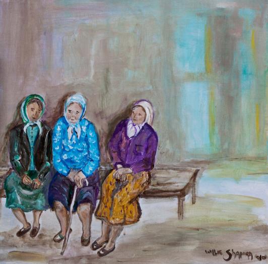 femmes agees conversant - Willie Shapira
