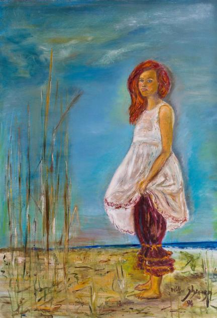 jeune fille au bord de mer - Willie Shapira