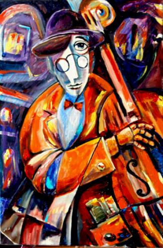 Abstraction. The naive musician. - Vera Gindinblat
