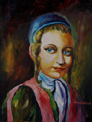 Portrait of the boy. - Vera Gindinblat
