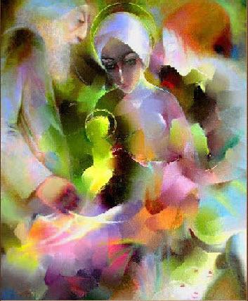 Christmas. A water colour. (Copy). - Vera Gindinblat