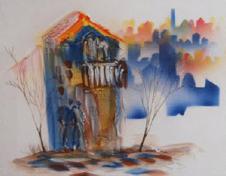 New settlers. Abstraction. - Vera Gindinblat