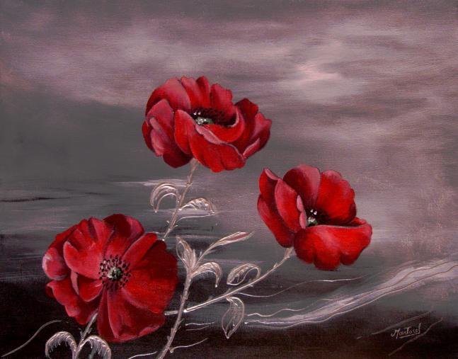 Coquelicots - Françoise Martorel - Click to enlarge