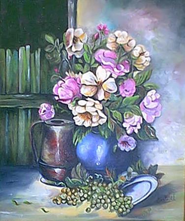 La cruche aux fleurs - Françoise Martorel