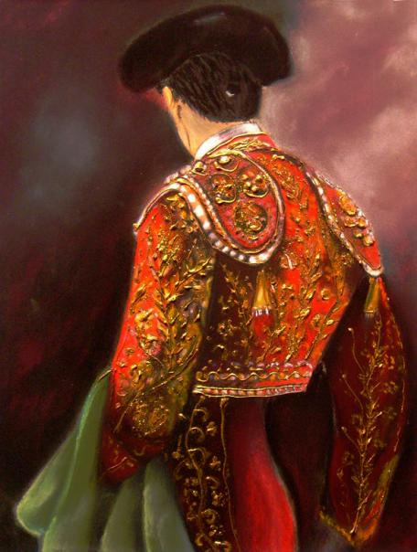 Toréador à la cape - Françoise Martorel
