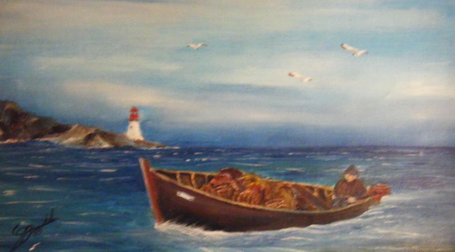 Retour de pêche - Stéphane Brandého - Cliquer pour afficher en grand