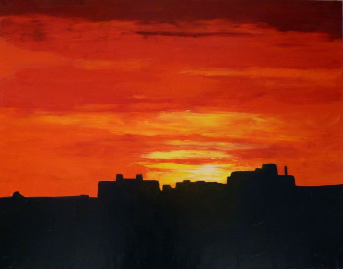Nuit sur la ville - Marie-Brigitte Bibard - Click to enlarge