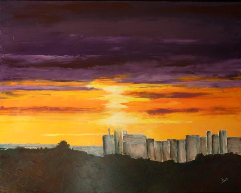 Nuit sur la ville 2 - Marie-Brigitte Bibard - Click to enlarge