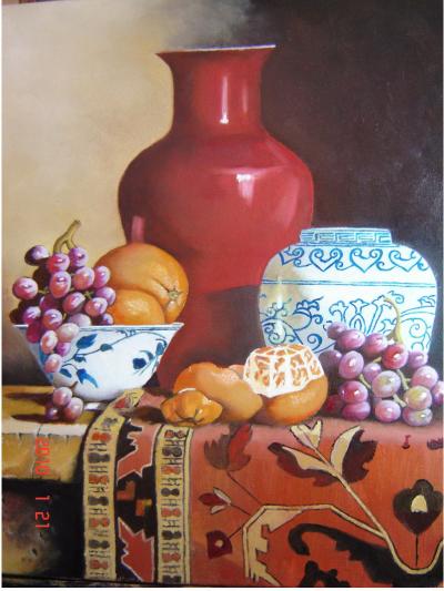 Le vase rouge - Chakib Matlouchakibou
