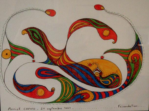 Fécondation - Annick Chenu - Cliquer pour afficher en grand