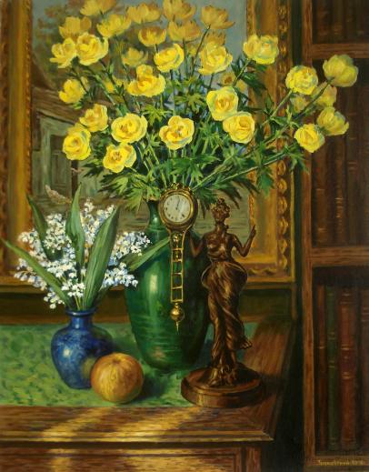 Still-life with lilies of the valley - Arkady Zrazhevsky