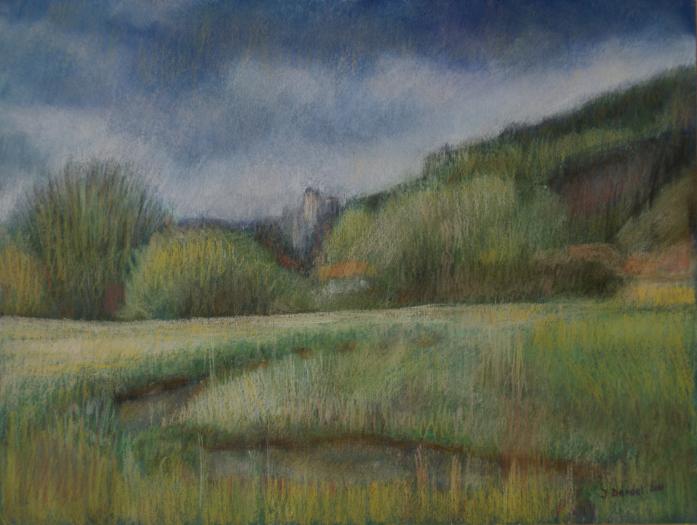 Avant l'orage - La Cluse et Mijoux - Jacqueline Dardel-Kormann - Click to enlarge