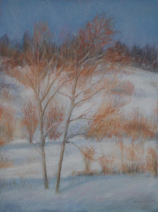 Lumière hivernale 11 - La Cluse et Mijoux - Jacqueline Dardel-Kormann
