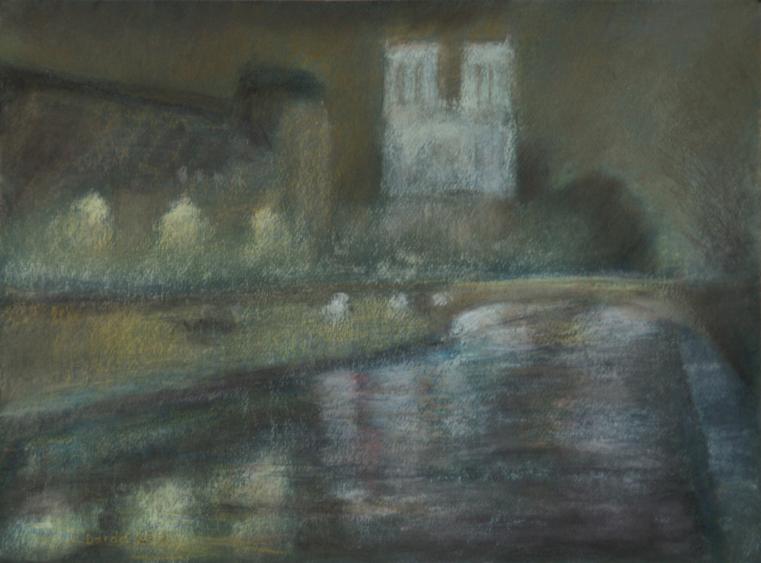 Paris la nuit - La Seine - Jacqueline Dardel-Kormann - Click to enlarge