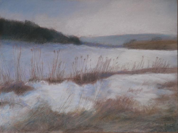 Lac des Taillères gelé - Jacqueline Dardel-Kormann - Click to enlarge