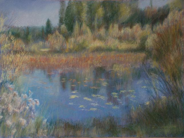 Etang de Remoray en automne - Jacqueline Dardel-Kormann - Click to enlarge