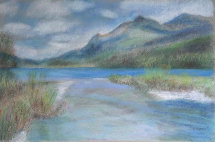 Lac de Silvaplana - Jacqueline Dardel-Kormann - Click to enlarge
