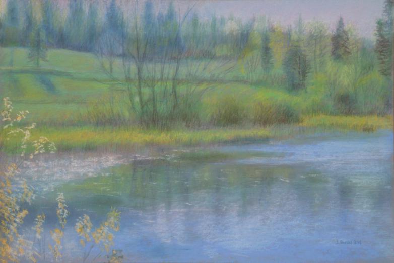 Lac de St-Point au printemps 2 - Jacqueline Dardel-Kormann - Click to enlarge