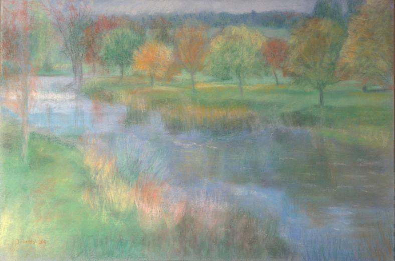 Le Doubs à Oye-et-Pallet en automne 4 - Jacqueline Dardel-Kormann - Cliquer pour afficher en grand