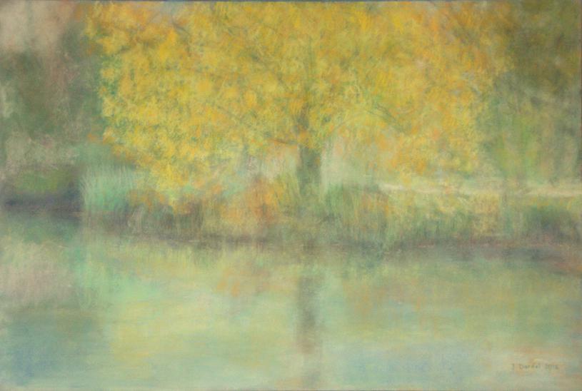 L'Orbe à Vallorbe en automne - Jacqueline Dardel-Kormann - Click to enlarge