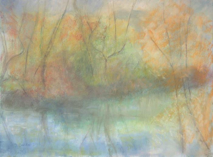 Le Doubs à Pontarlier en automne 2 - Jacqueline Dardel-Kormann - Cliquer pour afficher en grand