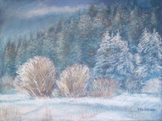 Lumière hivernale 20 - La Cluse et Mijoux - Jacqueline Dardel-Kormann