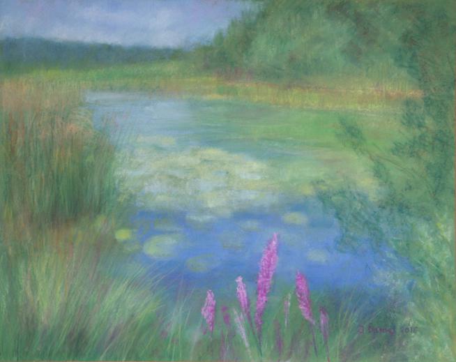 Lac St Point en été 1 - Jacqueline Dardel-Kormann - Click to enlarge