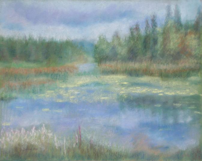 Lac St Point en été 2 - Jacqueline Dardel-Kormann - Click to enlarge