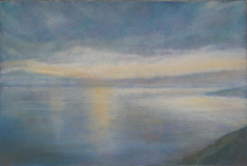 Coucher de soleil sur le Lac Léman 4 - Jacqueline Dardel-Kormann - Click to enlarge