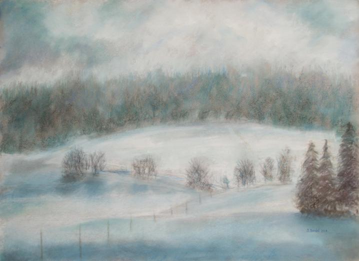 Lumière hivernale 23 - Les Sagnettes - Jacqueline Dardel-Kormann - Click to enlarge