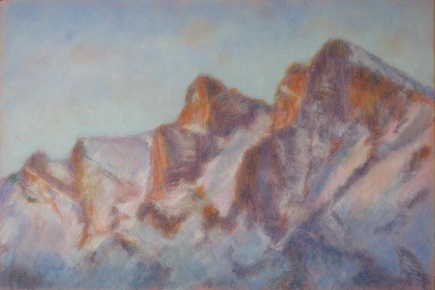 Les Alpes vues de Haute Nendaz - Jacqueline Dardel-Kormann - Click to enlarge