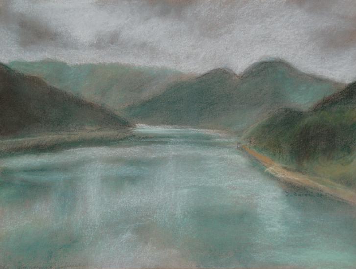 Lac de Roselend 1 - Jacqueline Dardel-Kormann - Click to enlarge