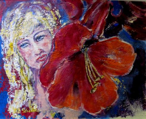 Fleur rouge - Hilde Schaufelberger
