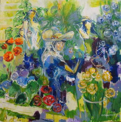 Parmie les fleurs - Hilde Schaufelberger