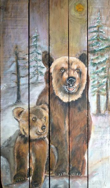 OURS EN FAMILLE - Raymond Hirgorom