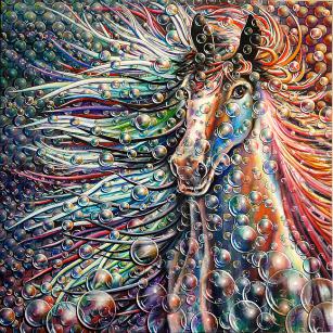 CHEVAL impressionné - Jean-Jacques Briquet