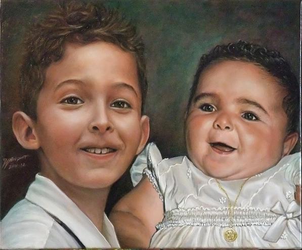 MIA et FLAVIEN - Jean-Jacques Briquet - Cliquer pour afficher en grand
