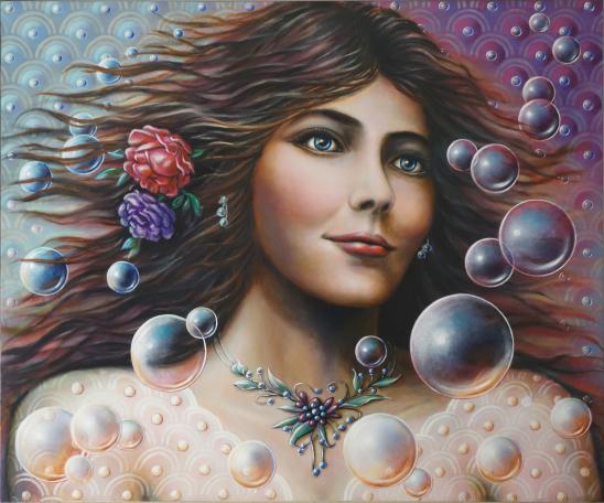 Portrait d'une jeune fille zen - Jean-Jacques Briquet