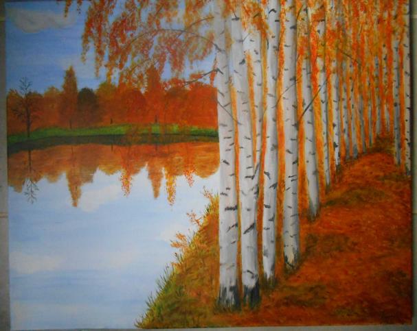 bouleaux en automne - Isabelle Dhondt - Click to enlarge